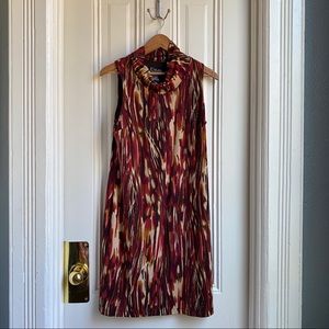 K Studio Red and Yellow Print Dress